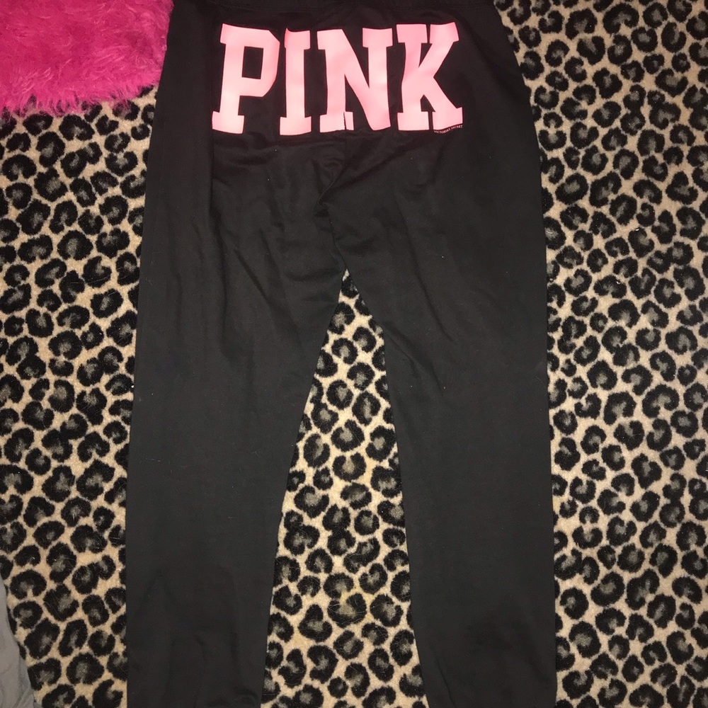 PINK Cropped Sweatpants